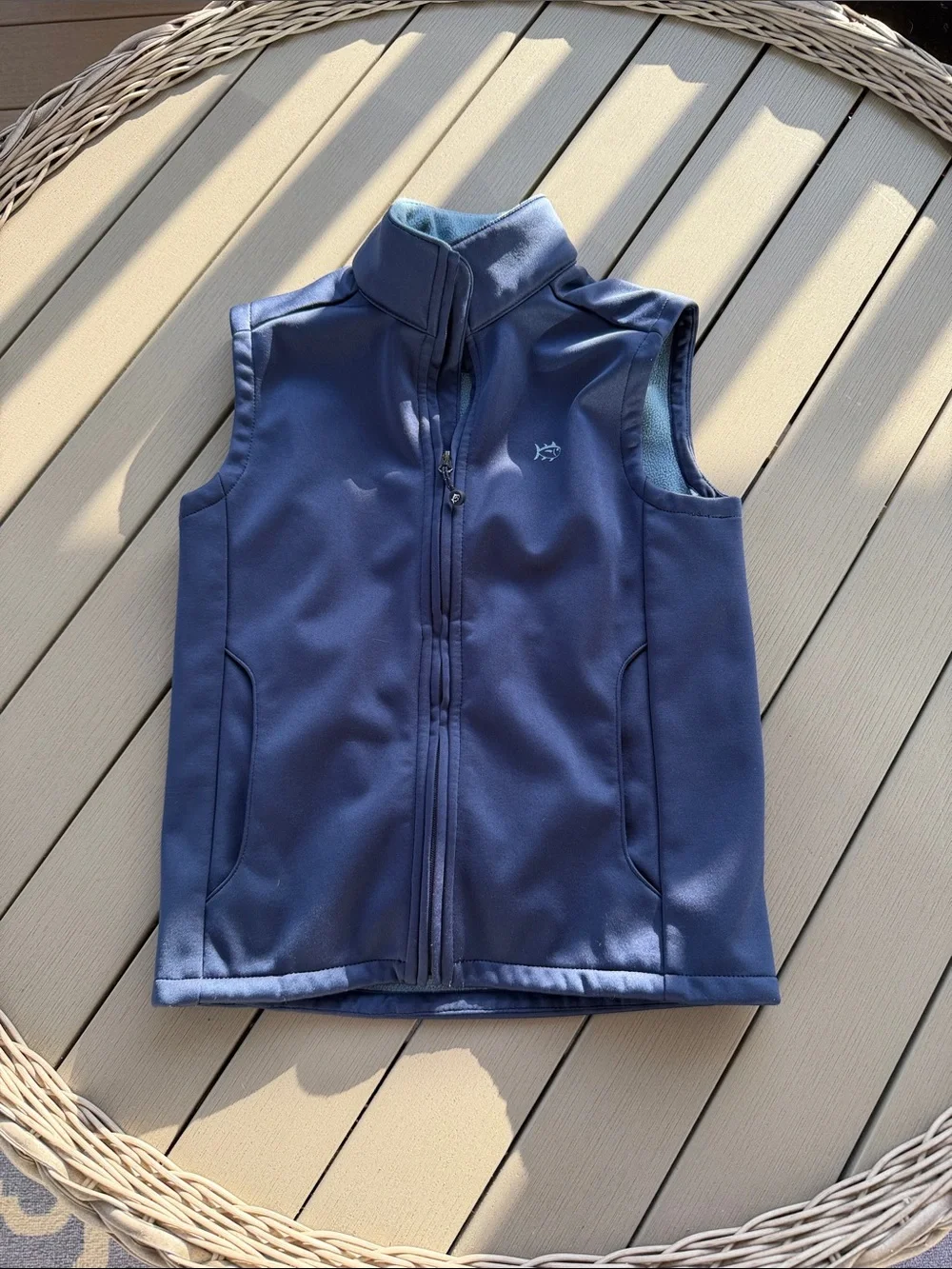Southern Tide Navy Softshell Kids Vest